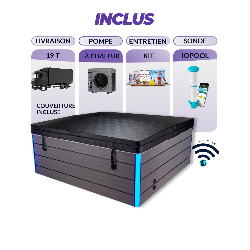 Spa 5 places California MAX  avec pompe a chaleur
