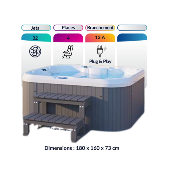 Spa 4 places économique – ECO 4 RS compact