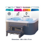 Spa 4 places économique – ECO 4 RS compact