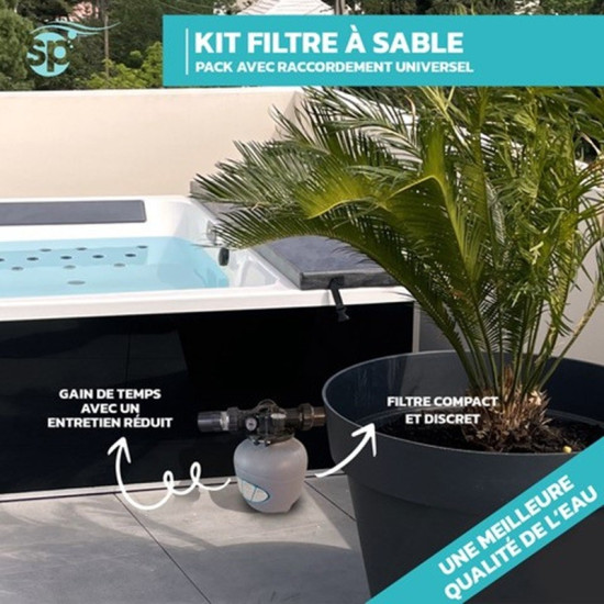 Kit Filtre à sable avec balles filtrantes réutilisables