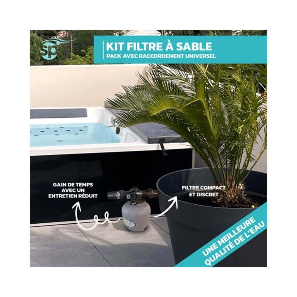 Kit Filtre à sable avec balles filtrantes réutilisables