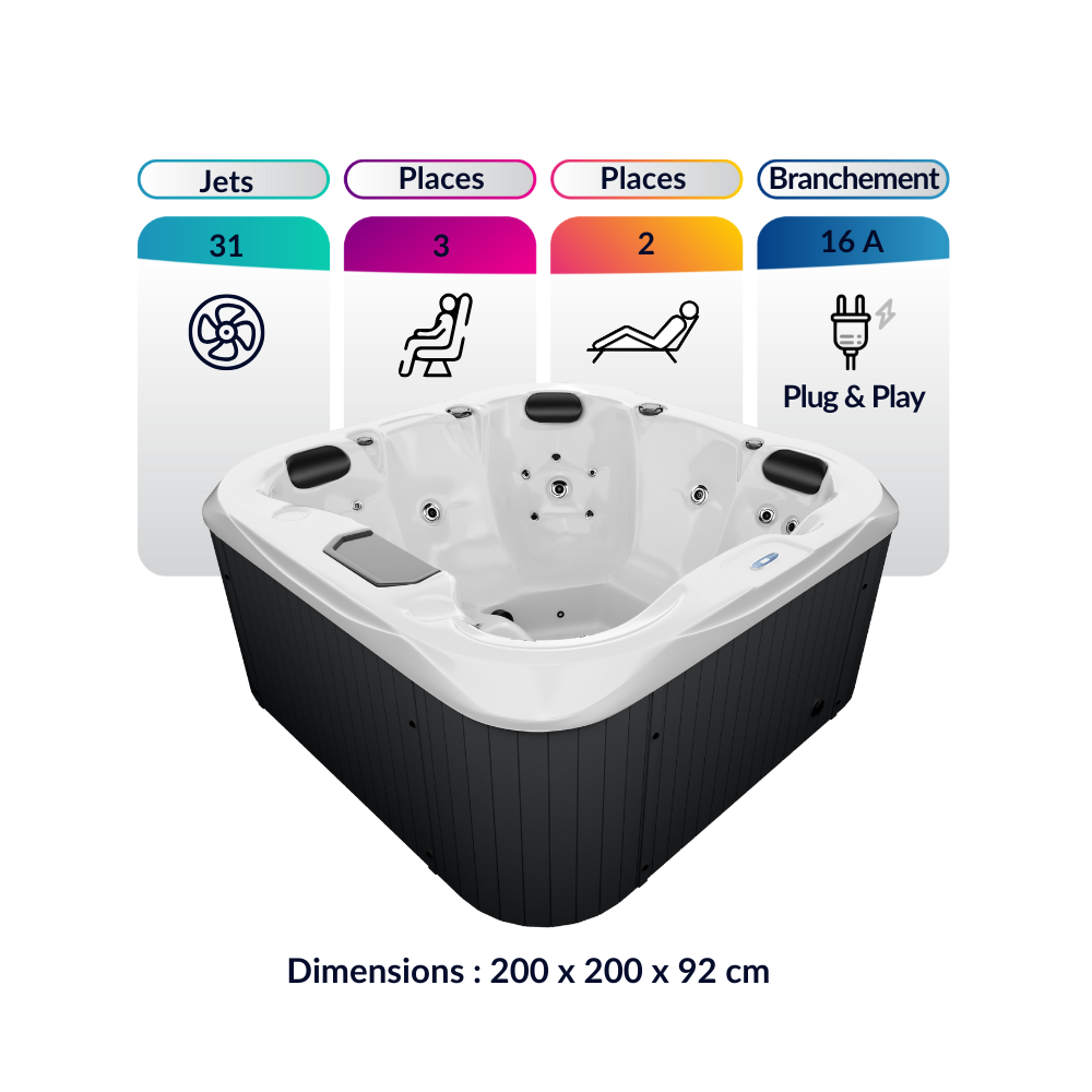 Spa 5 places | Eco 5 RS  | Plug & Play | économique et facile à installer