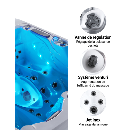 Spa 4 places Wellness 425 – Spa balnéo compact | Spa Promo