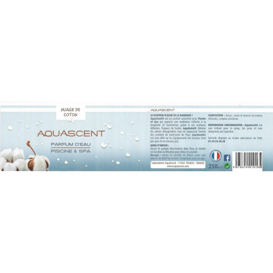 Parfum pour spas/jacuzzis FLEUR DE COTON - Aromathérapie