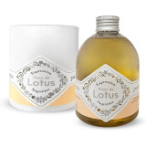 Parfum pour spa Fleur de Lotus et sa bougie parfumée
