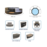 Spa semi rigide - Spa Octopus 4/6 places | Mobilier inclus