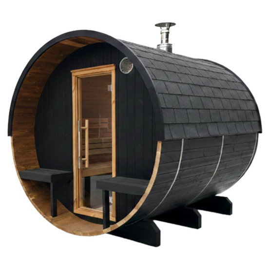 Sauna Holl’s Onyxia Barrel | Sauna extérieur 6 places