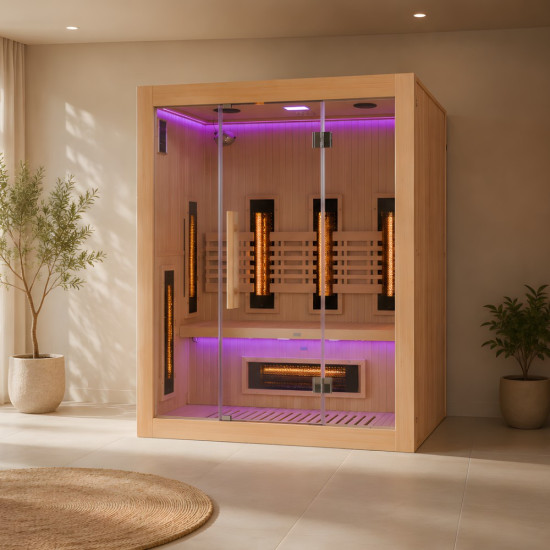 Sauna Sense 3 places | Sauna infrarouge Dual Healthy