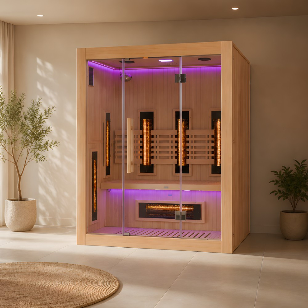 Sauna Sense 3 places | Sauna infrarouge Dual Healthy