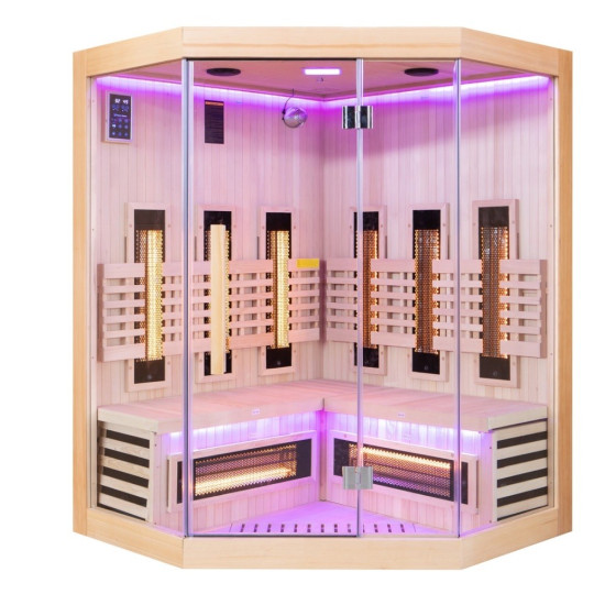 Sauna Sense Apollon 2 places angulaire | Sauna infrarouge