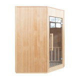 Sauna Zen 3 places angulaire | Sauna traditionnel |Spa Promo