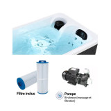 Spa 2 places Extérieur ou Intérieur Plug and play