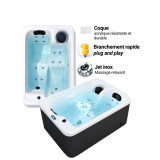 Spa 2 places Extérieur ou Intérieur Plug and play