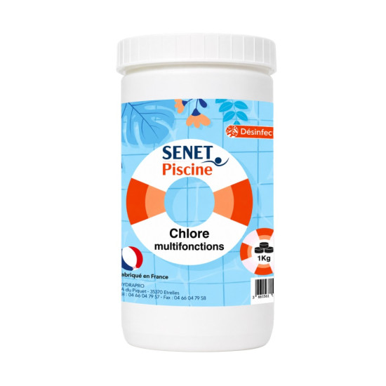Chlore multifonctions en pastille de 250g
