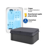 Spa 2 places Extérieur ou Intérieur Plug and play